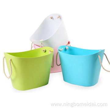 Large Capacity Candy Color Bathroom dirty clothes Basket